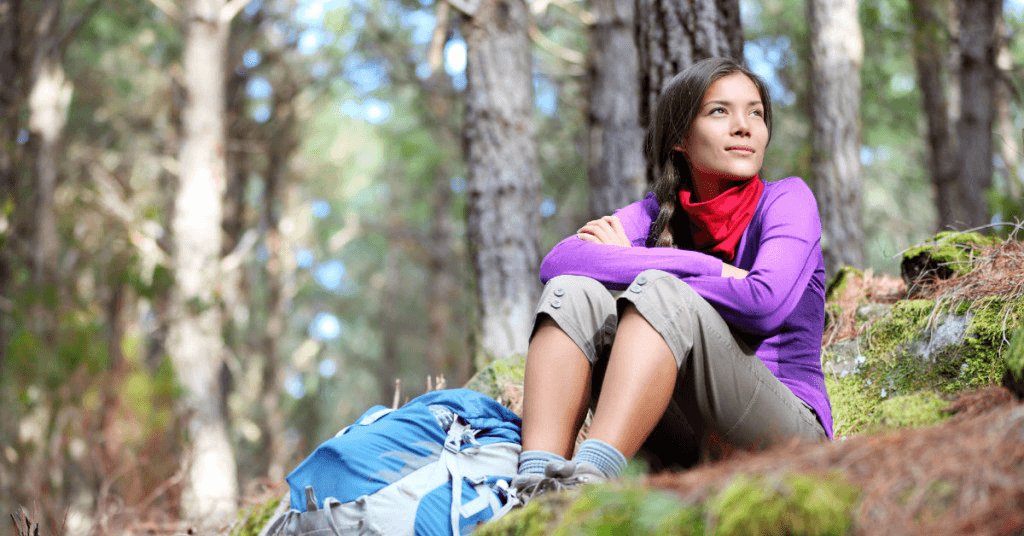 Wilderness Camping back to nature girl